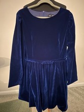 Sister Jane Blue Ballroom Velvet Mini Dress Size L+ (UK 16) BNWT
