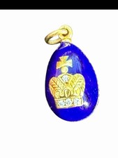 Faberge Blue Enamel Easter Egg