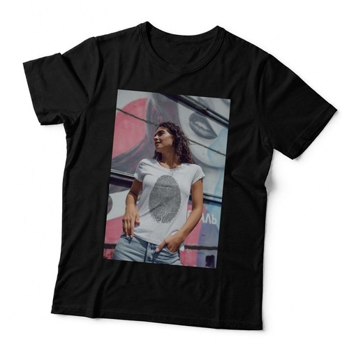 Fingerprint tee white shirt - fingerprint,