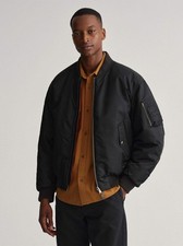 GANT Mens Black Reversible Bomber Jacket