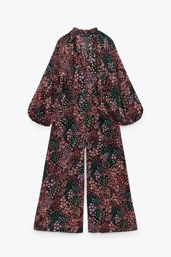 Zara floral print jumpsuit - print, jumpsuit~