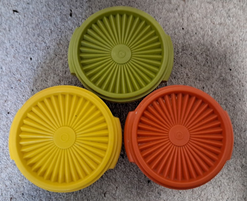 Three vintage tupperware - three,