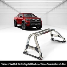 Stainless Steel Sports Roll Bar for Toyota Hilux Vigo Revo 2010 Onwards | Isuzu