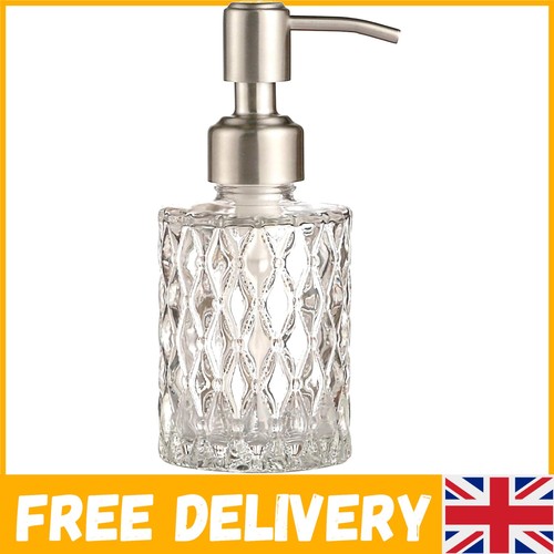 Refillable crystal glass soap - refillable,