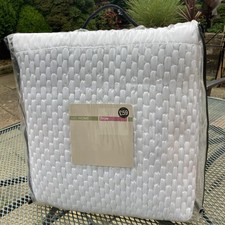 M&S White Bed Throw 150 X 200 cm New Bedspread Marks And Spencer Bedding Single 