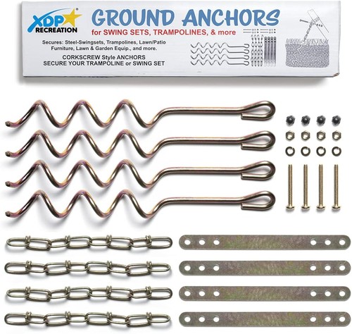 Metal ground anchor kit - metal,