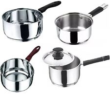 Vinod Stainless Steel Induction MilkPan Saucepan Double Pouring Insulated Handle