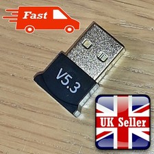 Bluetooth 5.3 USB A - Audio Adapter Dongle PC Wireless Speakers Windows 10 11 UK