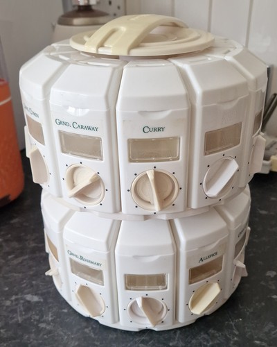 Vintage tiered revolving spice - vintage,