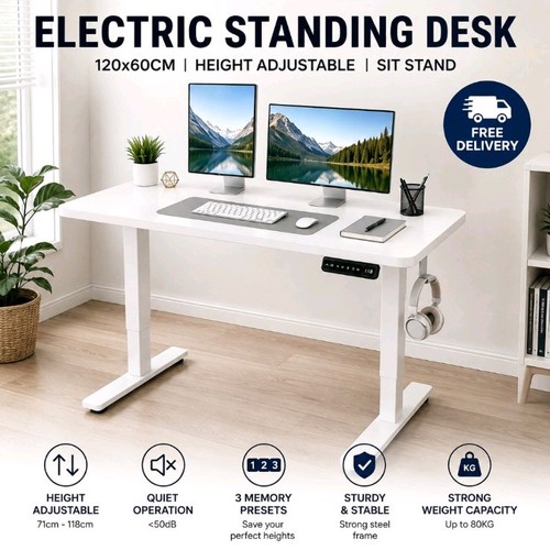 Electric standing desk 120cm - standing,