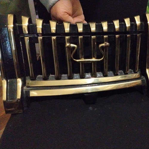 Vintage solid brass fire - solid, fret
