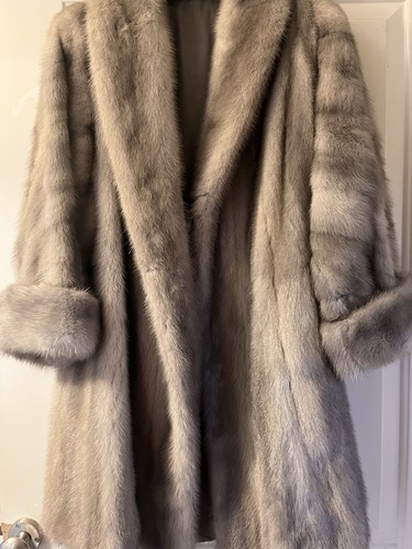 Vintage 1970s mink fur coat - mink,