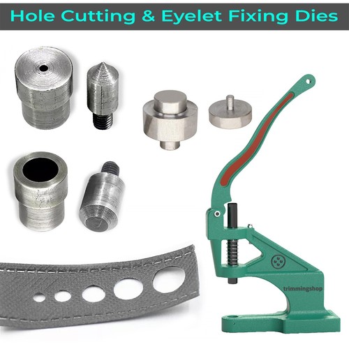 Hole cutting and eyelets - cutting,