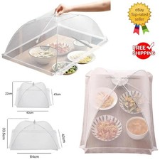 Food Cover Mesh Folding | Washable Flies Tables Cover Insect Proof Protective UK