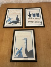 Guinness Framed Prints X 3 Genuine, Pub, Man Cave, Home Bar