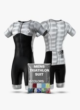 SLS3 Men's Triathlon Suit - Tri Suit Short Sleeve, Breathable, Quick Dry, Padded