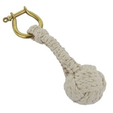 Monkey Fist Keychain White