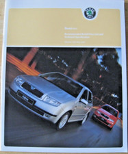 SKODA FABIA SALES BROCHURE
