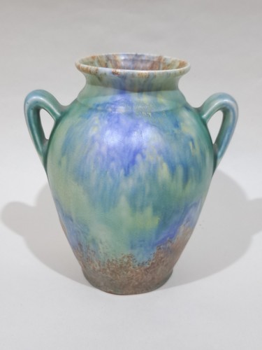 Art deco pottery vase - deco, drip