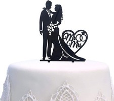 Mr and Mrs Cake Topper Acrylic
