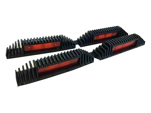 Red door protectors reflectors - door,