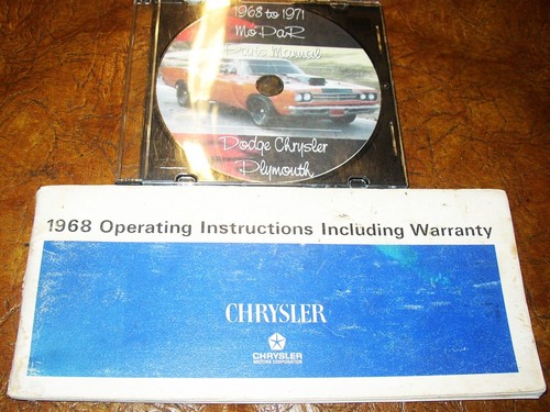 1968 chrysler owners manual - 1968,