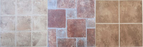 Vinyl floor tiles - stone, effect