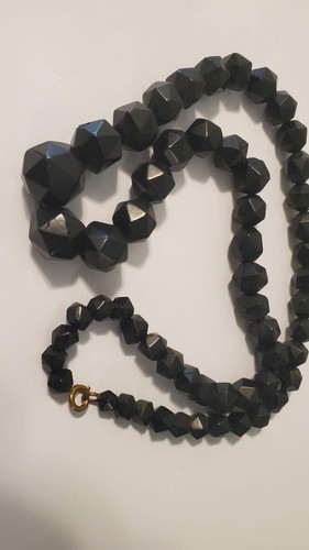 Antique genuine whitby jet - antique,