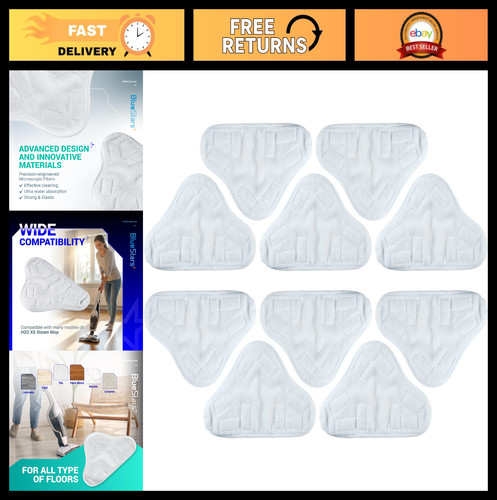 Pack microfiber steam mop - 10-pack,