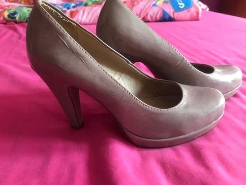 Tamaris grey taupe patent - tamaris, grey/taupe