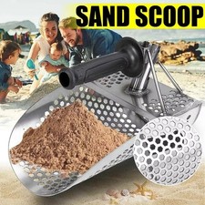 Stainless Steel Beach Sand Scoop Metal Detecting Metal Detector Sifting Tools UK