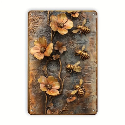 Lovely golden bees - golden,