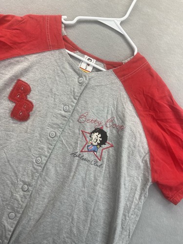 Betty boop button - betty, baseball