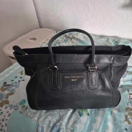 Paul costelloe black leather - costelloe,