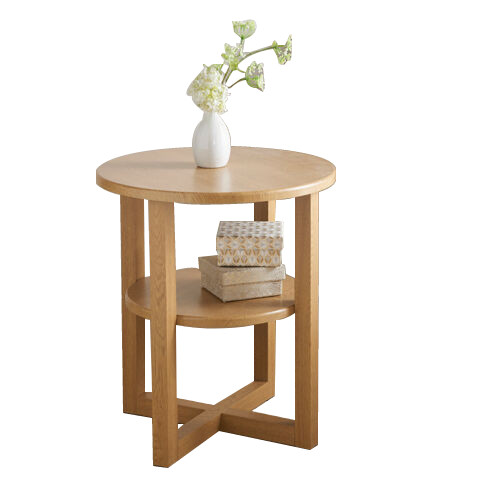 Small side coffee table lamp - coffee,