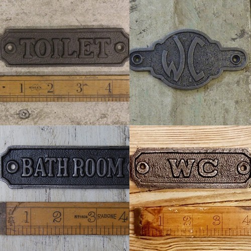 Room plaques cast iron - cast,