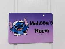 Kids Bedroom Door Name Plaque Stitch Personalised Aluminium Metal Sign