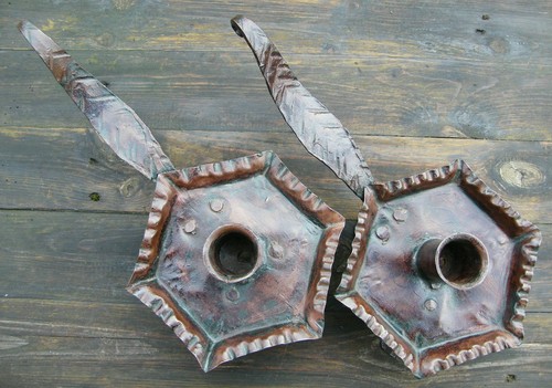 Pair 18th century iron - pair,