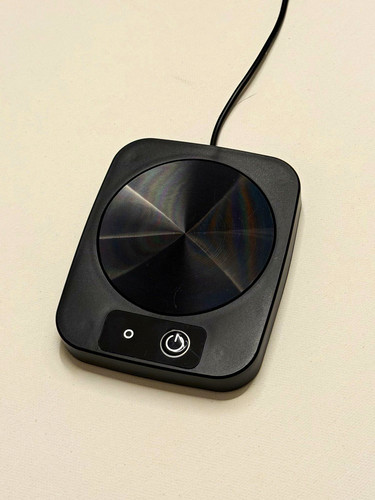 Black electric mug warmer hot - black,