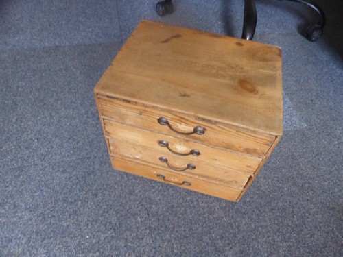 Vintage collectors pine chest