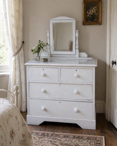 Antique victorian pine painted - victorian,