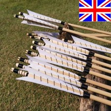 12X 32" Wooden Arrows Feather
