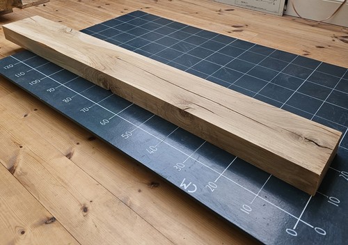 Kiln dried planed oak beam - dried,