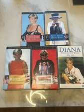 5X Princess Diana VHS Video Cassette Royal Memorabilia Collection Bundle