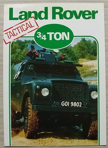 Land rover tactical ton - rover, 3/4