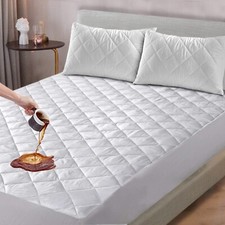 Mattress Protector for deep fitted bed sheet Waterproof Quilted Mattress Topper