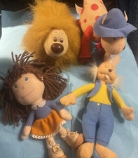 MAGIC ROUNDABOUT DYLAN ,ERMINTRUDE DOUGAL FLORENCE BEANIE PLUSH 2004