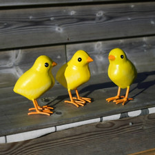 Metal Easter Chicks Set of 3