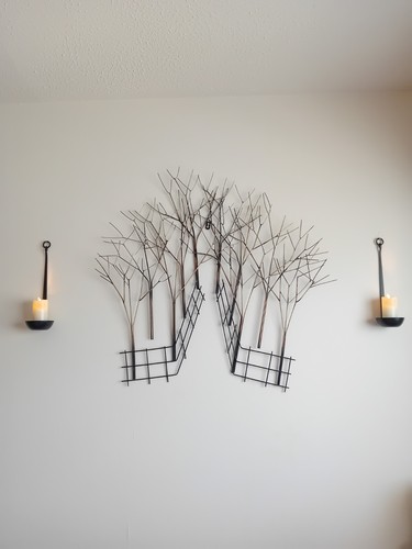 Rustic black candle wall - rustic,