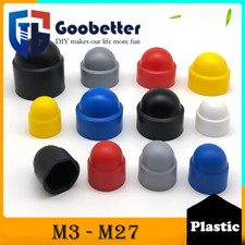 M3 M4 M5 M6 M8 M10 M12 M14 M16 M18 -M27 Plastic Dome Nut Protection Cap Covers